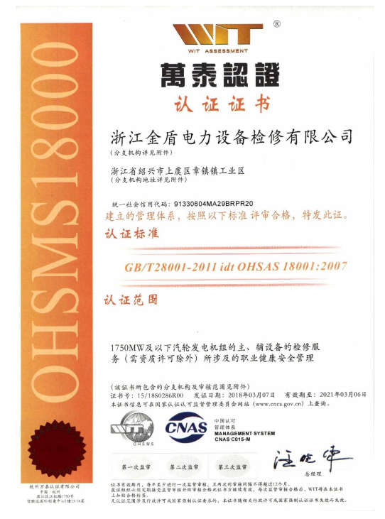 ISO45001  职业健康安全管理体系